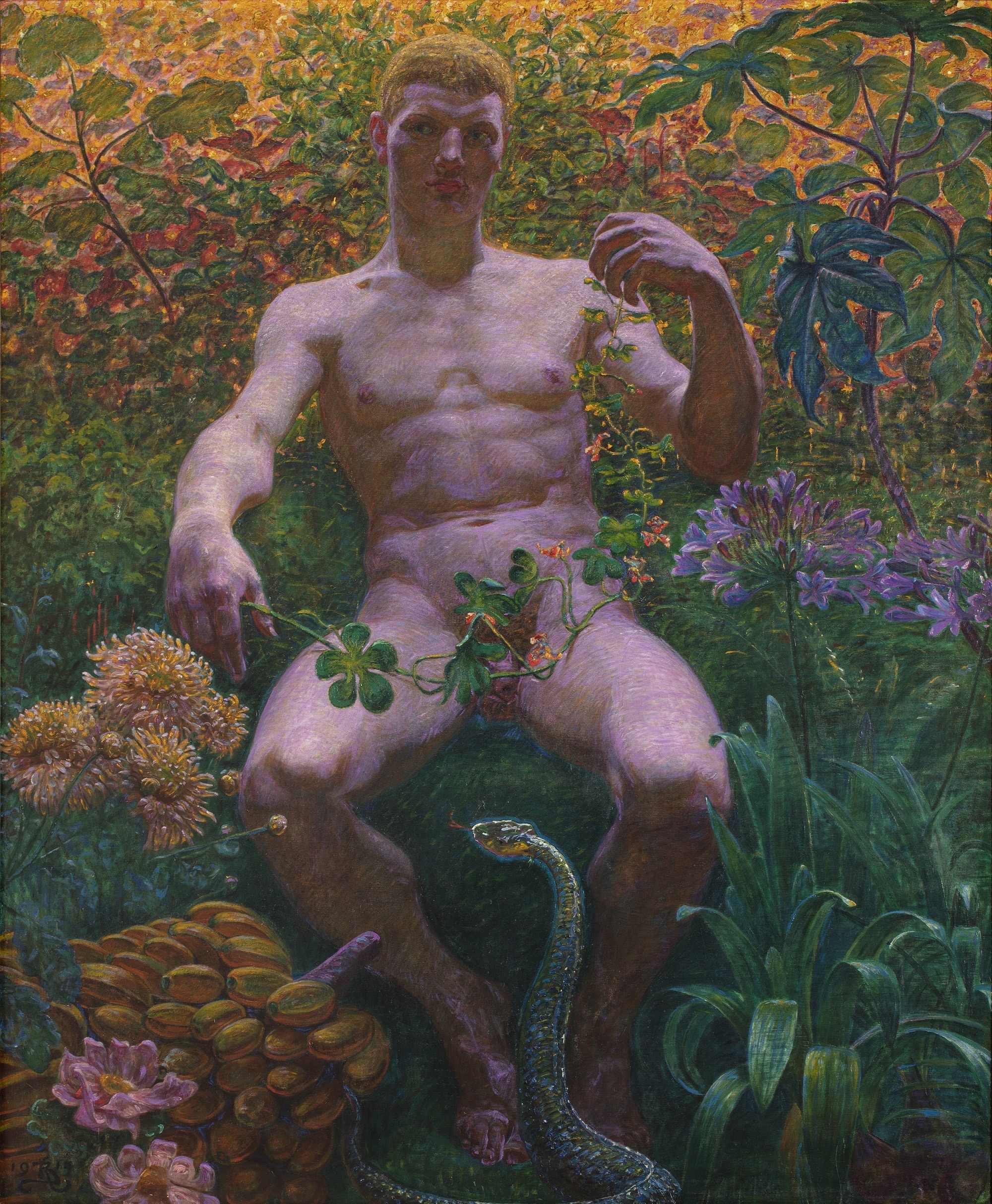 Kristian Zahrtmann Adam i Paradis 1914