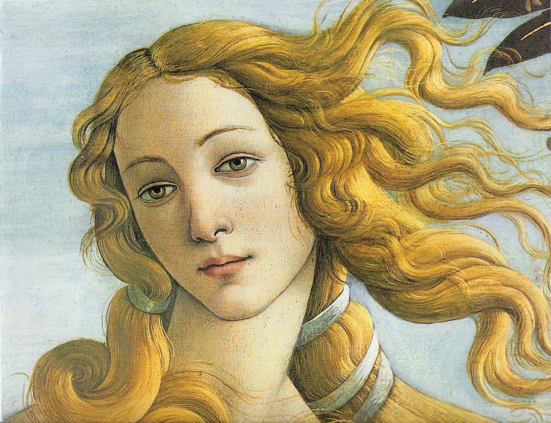 Venus botticelli detail.